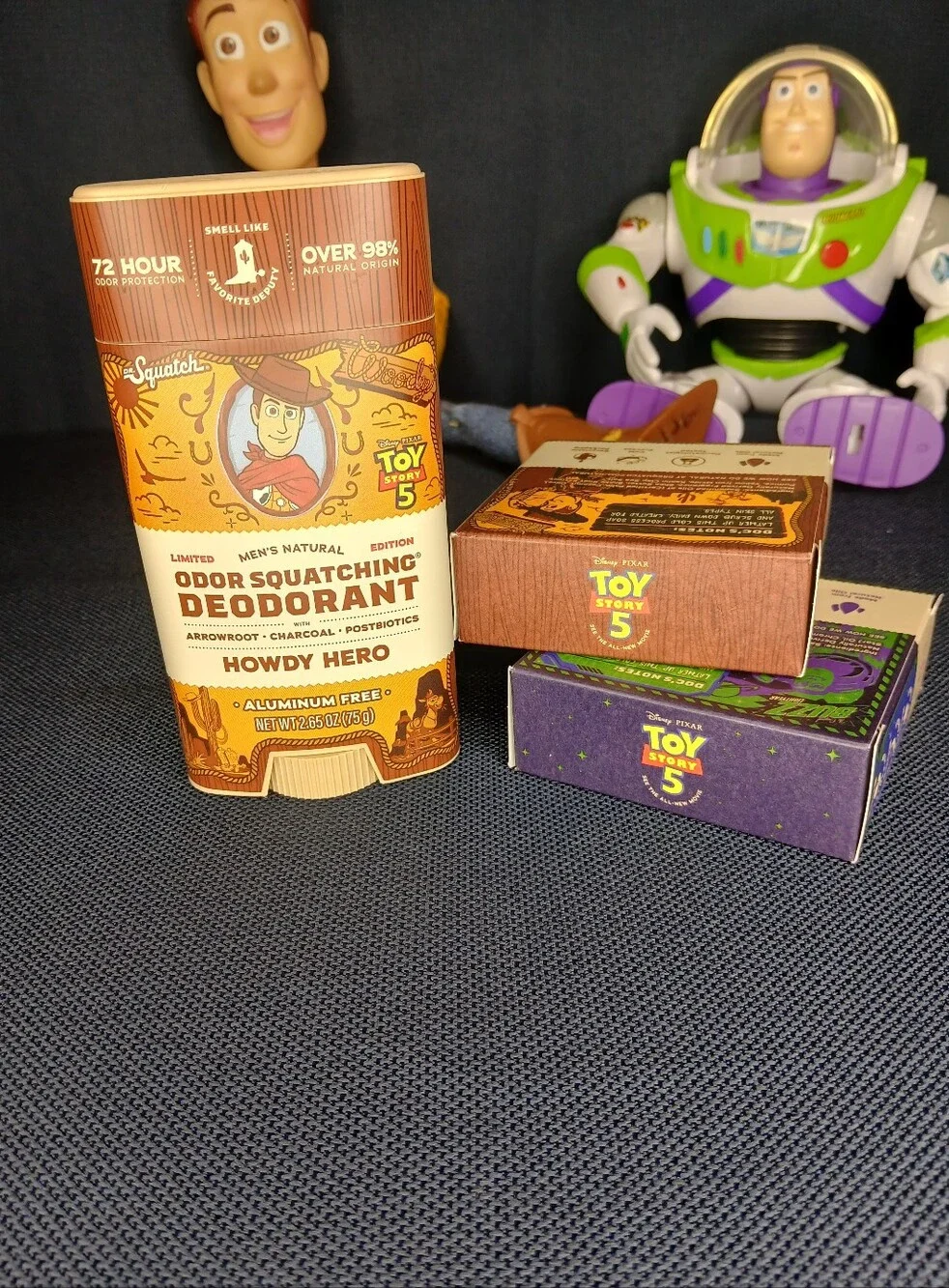 Dr Squatch toy story 5 bundle soap and deodorant *toys not included*